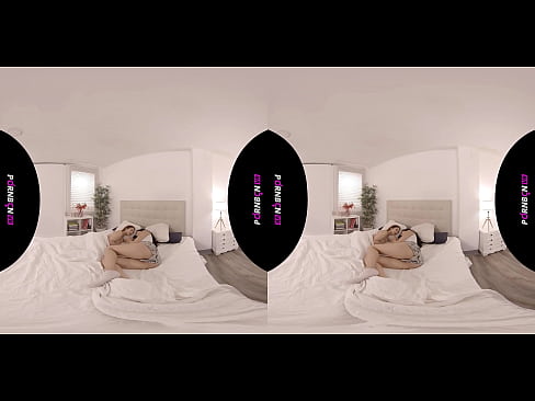❤️ PORNBCN VR دو لزبین جوان در واقعیت مجازی سه بعدی 4K 180 با شاخ از خواب بیدار می شوند ژنو بلوچی کاترینا مورنو ️ پورن مقعد در ما ❤